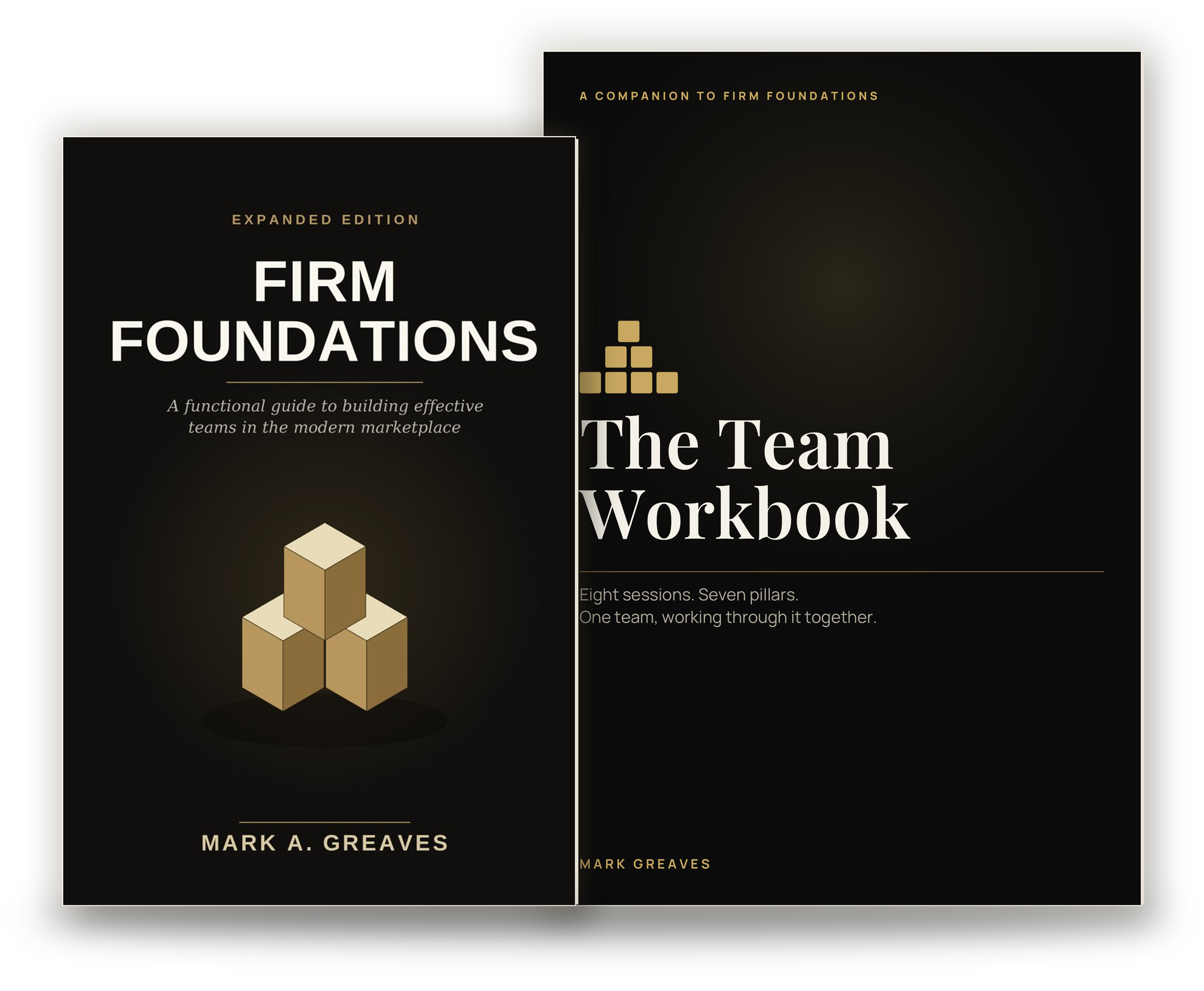 Firm Foundations book and The Team Workbook shown together as a set